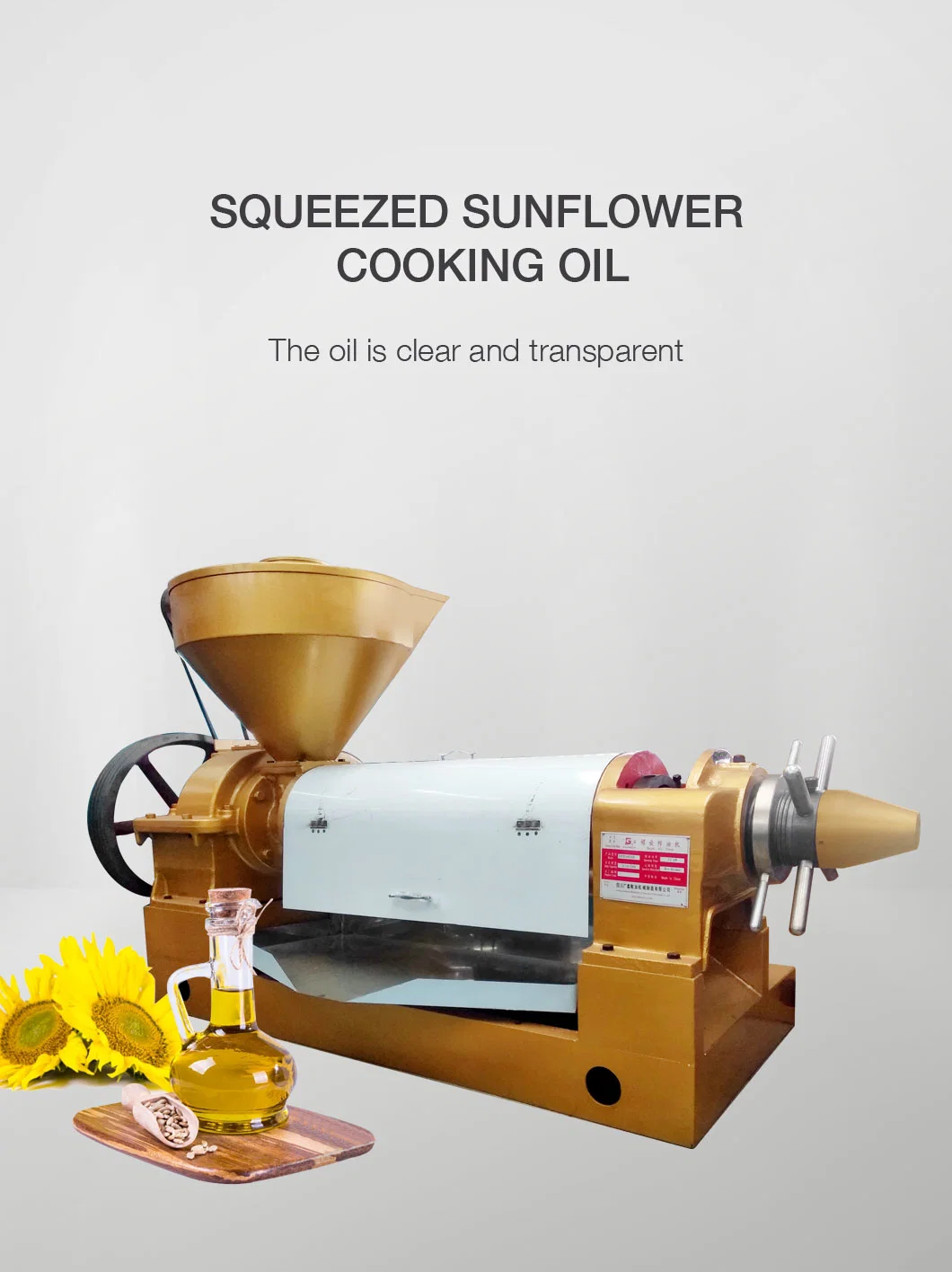 Yzyx140cjgx Soybean Oil Press Groundnut Oil Expeller Sunflower Oil Mill